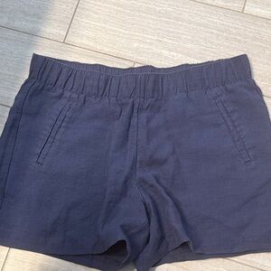 Lilly Pulitzer Navy Blue Women's Linen Shorts NWT